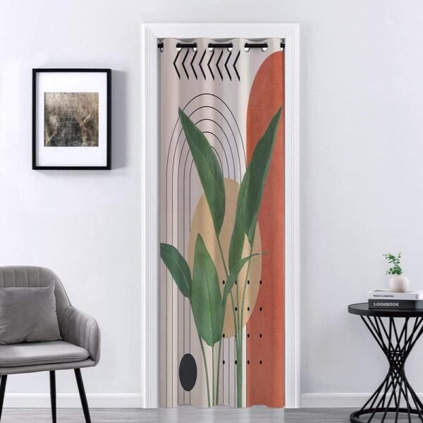 Extra Wide Sliding Door Panel, Solid Blackout Door Cover for Patio Openings, 70 x 72 Inch