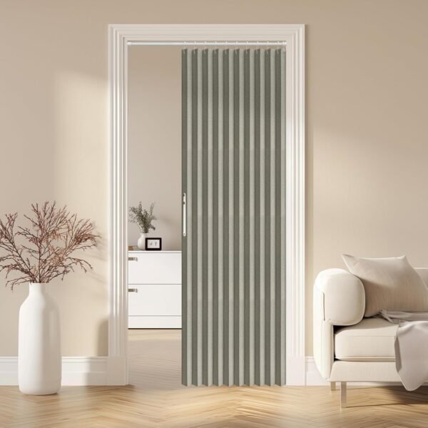 Solid Blackout Patio Door Panel, Thermal Insulated Door Cover for Sliding Doors and Bay Openings, 106 x 78 Inch, 1 Panel