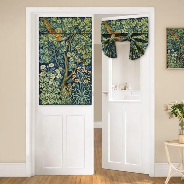 Sidelight French Door Blackout Panel, Thermal Insulated Privacy Door Cover for Narrow Glass Doors, 25 x 72 Inch