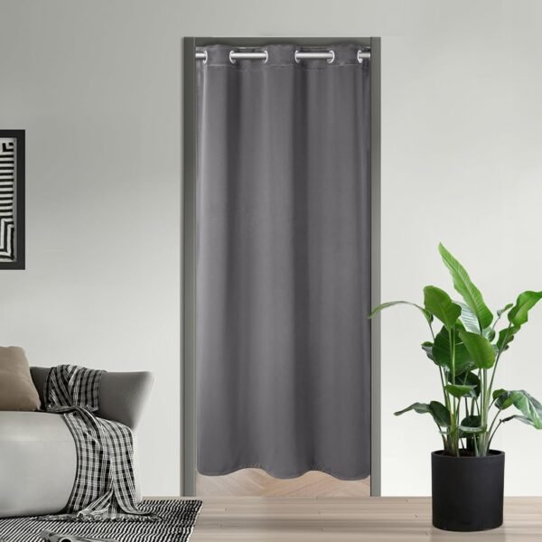Fabric Door Hanging Panel, Privacy Door Drape Alternative for Entryways, 34 x 56 Inch