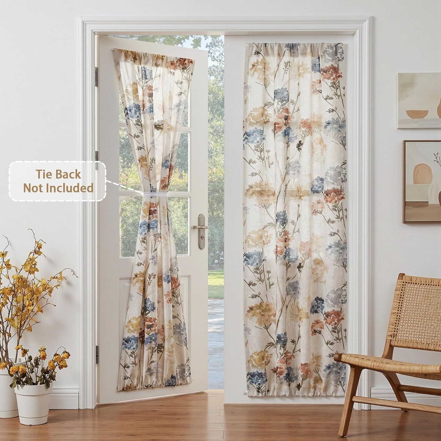 Thermal Blackout Sliding Door Panels, Room Darkening Grommet Door Covers for Bedrooms and French Doors, 66 x 84 Inch, 2 Panels - Image 2