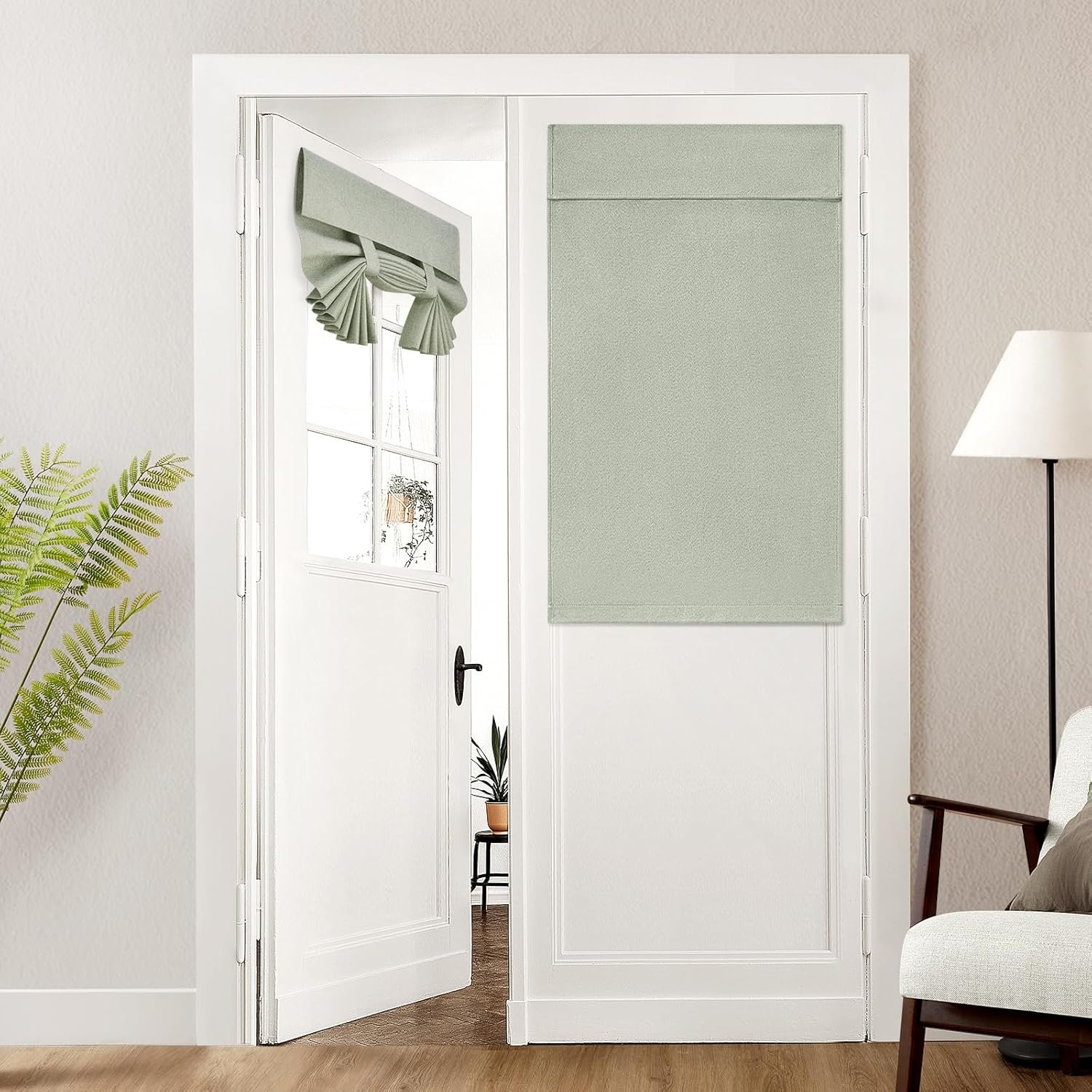 Heavy Duty Full Coverage Patio Door Panel, Room Divider Door Screen for Sliding Openings, 100 x 84 Inch, 1 Panel